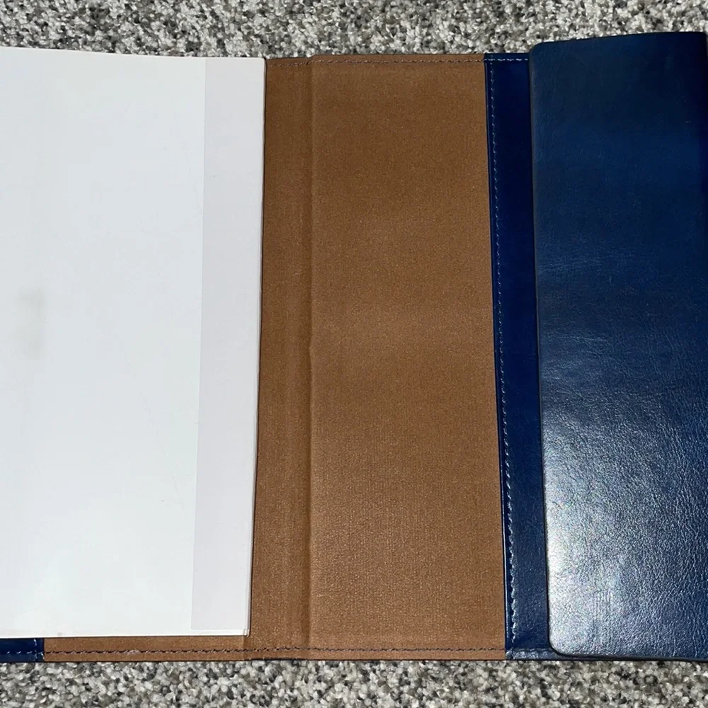 NWOT. Deloitte Leather Day Planner. Open style.